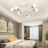 Lámpara de Techo para Sala de Estar Transfronteriza, Lámpara de Techo Moderna Minimalista de Hierro para Comedor con Múltiples Cabezales, Interior Creativo Estilo Industrial para Dormitorio