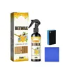 Aceite Esencial de Cera de Abejas para el Hogar, Aceite para el Cuidado de Muebles, para Caoba, Pisos de Madera Maciza, Renovación, Pulido, Prevención de Rayones y Cera en Spray de Mantenimiento