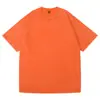 Camiseta Unisex de Algodão Lavado Estilo Streetwear Vintage Desgastado Pesado Personalizada Manga Curta Marca de Moda Americana Solta Verão Novo 230g