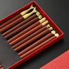 Cajas de Regalo de Cinco Pares de Palillos de Sándalo Rojo Diferentes Palillos Domésticos para Una Persona Regalos en Vivo de Celebridades de Internet Madera de Ala de Pollo Rápido