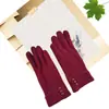 Luvas de Ciclismo Quentes de Lã para Inverno Luvas Sem Lã Luvas para Tela Sensível ao Toque Luvas de Ciclismo Femininas de Três Botões Sem Lã