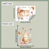 Gato Naranja Gordito Mariposa F607 Cocina Restaurante Hogar Fondo de Pared Embellecimiento Decorativo Pegatina de Pared Transfronterizo