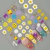 Adesivos de Unha Artística para Meninas Bonitas Celebridade da Internet Ultra-Finos Menina Mágica Shin-Chan Decalques de Unha Série de Desenhos Animados Joias para Dedos