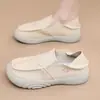 Zapatos de Tela Nuevos para Mujer de Primavera y Otoño al por Mayor, Suela Suave, Slip-Ons Versátiles, Cómodos, Transpirables, Antideslizantes, Resistentes al Desgaste, Zapatos Casuales para Mujer