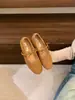 Wanwan Feng Zapatos de Salón Mary Jane Retro de Suela Blanda para Mujer 2026 Nuevos Bailarinas Francesas de Gamuza con Corte Bajo y Lazo