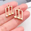 Kc Oro Retro Notas Musicales Música Guitarra Instrumento Pulsera DIY Llavero Pendientes Colgante Pulsera Joyería Accesorios