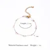 Pulsera de Acero Inoxidable con Cuentas de Cristal Nicho Coreano Joyería de Mano Dulce de Lujo Ligero Accesorios de Joyería para Mujer Fabricante de Joyería al por Mayor