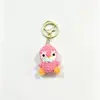 Llavero de pingüino pequeño tejido a crochet terminado, colgante pequeño de lana tejido a mano, lindo regalo de animal de color caramelo