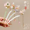 Presilha de Cabelo Nova Estilo Chinês para Crianças, Presilha de Cabelo com Borla Estilo Antigo para Meninas, Presilha de Jade, Acessório de Cabelo Tradicional Chinês Hanfu