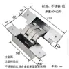 Bisagra tridimensional ajustable de acero inoxidable 304 de alta resistencia Shengang, bisagra oculta, bisagra de cruz invisible oculta