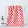 Toalla con Patrón de Espiga, Absorbente y Sin Pelusa, Toalla Facial para Adultos para el Hogar, Toalla de Pareja, Vellón de Coral, Toalla de Color Contrastante
