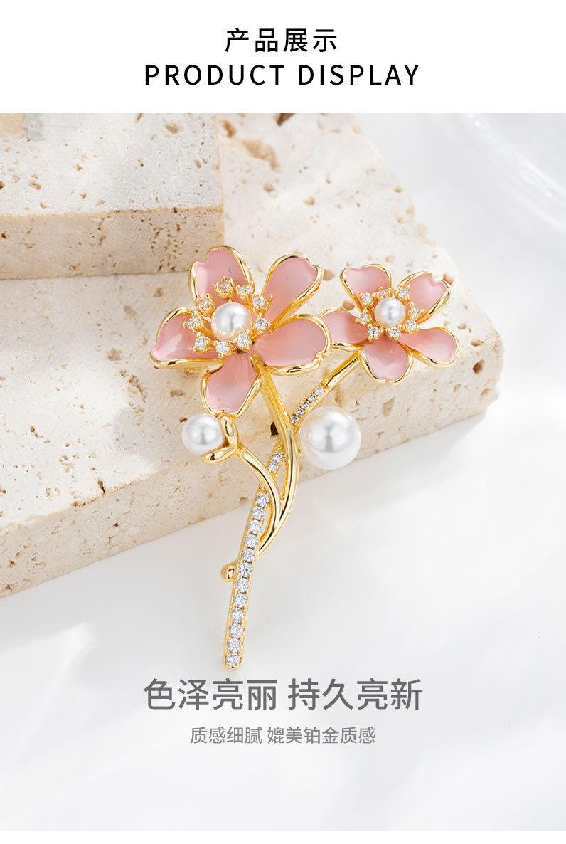 时尚优雅樱花胸针小众轻奢风花朵胸花新品爆款别针