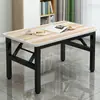 Mesa baja plegable, mesa de comedor cuadrada y redonda, mesa de comedor para dormitorio de casa de alquiler, mesa pequeña de suelo, mesa sencilla para puesto, mesa rectangular para exteriores
