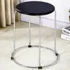 Silla de Parque para el Hogar Taburete Engrosado Taburete de Acero Reforzado Silla de Parque Taburete Económico para Restaurante de Comida Rápida Taburete Redondo de Ampolla