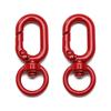 Hebilla en forma de 8 de aleación pintada 16x 39mm hecha a mano DIY accesorios para llavero hebilla para mochila colgante externo anillo de conexión para joyería