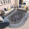 Alfombra Ovalada para Sala de Estar Estilo Persa Europeo y Americano Retro Ins Alfombrilla para Piso de Entrada de Dormitorio Alfombrilla para Pies