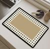 Alfombrilla de drenaje de cuero tecnológico para mesa de cocina, alfombrilla absorbente de cuero, a prueba de aceite, impermeable, resistente a las manchas, para grifo, lavabo, mesa de comedor, gratis