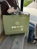 Bolsa de Tela No Tejida Gruesa de Moda Tridimensional para Tienda de Ropa de Mujer y Niño Bolsa de Mano Bolsa de Compras Logo Personalizado