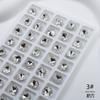 K9 Nail Art Jewelry ins Wind Transparente Diamante Grande Red Rojo Fondo Puntiagudo Super Flash Corazón Torcido Gotas de Agua Cuadrado Gordo Diamante Blanco Accesorios para Uñas