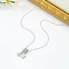 Collar de Acero de Titanio de Concha de Estrella de Mar de Alta Gama, de Venta Caliente Transfronteriza para Mujer, Exquisito y Colorido Colgante de Zirconio, Joyería de Cadena para Clavícula