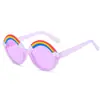 Gafas de Sol para Niños Moda Arcoíris Gafas Decorativas Venta al por Mayor de Moda Dibujos Animados Anti-Uv Gafas de Sol para Niños