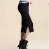 Saia Bodycon de Cintura Média Estilo Europeu e Americano Outono e Inverno 2026 Transfronteiriça, Saia Bodycon Tricotada Colorida Estilo Doce com Fenda Atacado