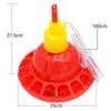 Comedero para pollos, Bebedero automático para pollitos, Bebedero para criar pollos, patos y gansos, Taza de agua, Bebedero para pollitos, Cubo de alimento para pollos