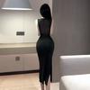 Lencería Sexy para Mujer, Vestido Largo Sexy, Falda Ajustada a la Cadera, Vestido Largo de Tentación para Discoteca, Corte Ceñido