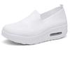 Zapatos de Mujer Slip-on Casuales Perezosos de Suela Gruesa con Cámara de Aire Zapatos Deportivos Rocking Transfronterizos Tejidos Voladores Tenis de Mujer
