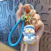 Llavero Colgante Oso Violento de Dibujos Animados de Resina Encanto para Bolso de Pareja Cordón para Llave de Coche Colgante para Teléfono Pequeño Regalo