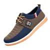 Sapatos de Tecido Old Beijing para Homens, Sapatos de Trabalho Versáteis para o Pai, Tênis Casuais, Sapatos Masculinos de Tamanho Grande, Tênis Casuais de Lona com Cadarço, Transfronteiriços