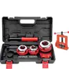 Máquina Manual de Roscado Qiu Yan Herramienta de Roscado Manual Portátil para Tubo Galvanizado Herramienta de Roscado para Tubería de Agua Herramienta de Roscado Ligera de 1/2 Pulgada a 2 Pulgadas