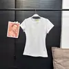 Nueva camiseta blanca de manga corta para mujer de verano, corte ajustado, algodón puro, camiseta base adelgazante, top interior versátil, moderno
