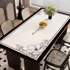 Mantel individual de mesa de comedor lujoso y de alta gama, mantel estilo francés, impermeable, a prueba de aceite, lavable, resistente al calor, modelo nuevo 2025 para mesa de centro
