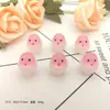 Simulação mini fofa luminosa boneca ovo casca quebrada decoração luminosa criativa resina feito à mão acessórios DIY