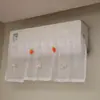 Cortina cortavientos para aire acondicionado, herramienta mágica universal de montaje en pared, autoadhesiva con diseño creativo de dibujos animados para evitar el flujo de aire directo