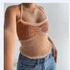 2022 Amazon Aliexpress Sexy Camisola Ajustada Moda Versátil Estilo Sexy sin Espalda