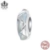 Cuentas de silicona Aifule Fantasy Galaxy, plata de ley s925, chapadas en platino, para hacer tú mismo, cuentas sueltas, joyería