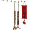 Plumero de Plumas Simuladas, Palo para Jugar con Gatos, Mango de Cuerda de Cáñamo con Plumas, Resistente a Arañazos y Mordeduras, Auto-Estimulación, Alivio del Aburrimiento, Consumo de Energía, Uso para Mascotas