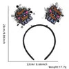 Diadema Temática de Fiesta de Año Nuevo Decoración Festiva Accesorios para Fotos Letra Feliz Año Nuevo Diadema de Estrella de Cinco Puntas