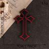 Logotipo bordado transfronteiriço Bíblia cor cruz adesivo adesivos quentes acessórios de vestuário DIY patch bordado adesivos de pano