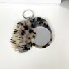 Nuevo Llavero Peine Espejo Multifuncional Transfronterizo, Colgante de Llave de Bolso Moderno y Versátil, Peine Espejo de Maquillaje Portátil
