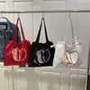 Nueva Bolsa de Lona con Cordón para Estudiantes 2025, Simple y Ligera, Bolso Tote de Gran Capacidad, Bolso de Hombro Versátil para el Viaje Diario