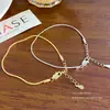 Pulsera de Cadena Hueso de Serpiente Simple de Plata de Ley S925 Qianjia para Mujer, Estilo Minimalista de Moda, Joyería de Anillo Liso, Nuevo Diseño en Capas, Venta al por Mayor