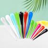 Cuchara Desechable para Helado Cuchara Forma de Gota de Agua Cuchara Gruesa con Arco para Yogur Frito verde claro CY-S09 Cuchara con Forma Independiente