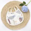 Baberos Impermeables con Cordones para Bebés y Niños Pequeños, Productos para Recién Nacidos, Baberos Estampados con Cordones para Bebé, Toallas de Saliva, Absorbentes de Humedad