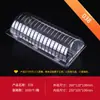 Caja de Embalaje Transparente Desechable, Rollo de Toalla, Caja para Pasteles, Caja tipo Blíster con Tapa, Caja de Embalaje para Pasteles, Caja para Pastel de Durazno