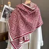 2023 estilo coreano novo formato de costas moda cachecol de cashmere feminino inverno quente quente quente xale cachecol de estudante