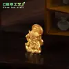 Novo produto transfronteiriço: Divindade de cabeça de elefante dourado do Sudeste Asiático, estátua de Buda tailandesa, ornamento de Ganesha indiano, acessório, figura em miniatura