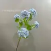 Hidrangea Simulada de Película de Cabeza Única de 5 Cabezas Hidratante Simulada Rama Larga Bola de Nieve Decoración con Arte Floral Simple